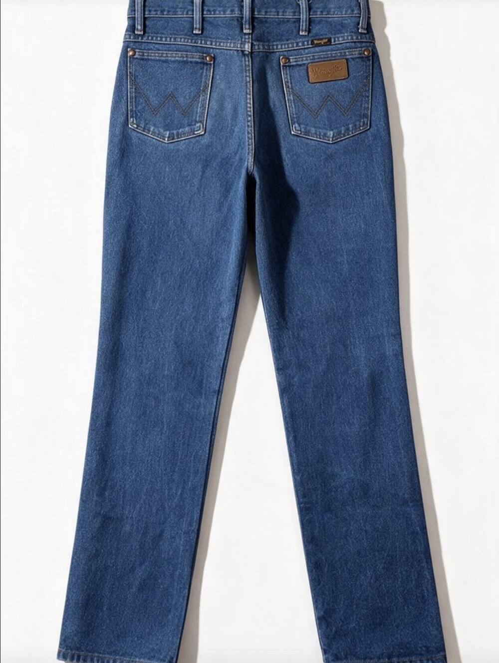 Wrangler Mens 34x36 Cowboy Cut Slim Fit Blue Denim Jeans 936PWD